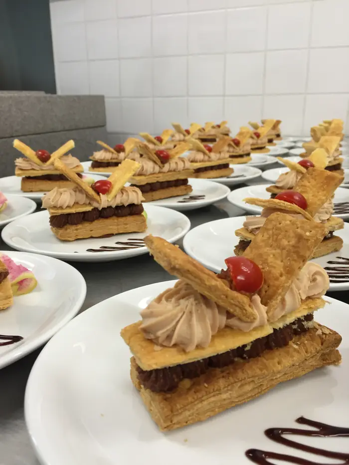 Desserts dressés à l'assiette