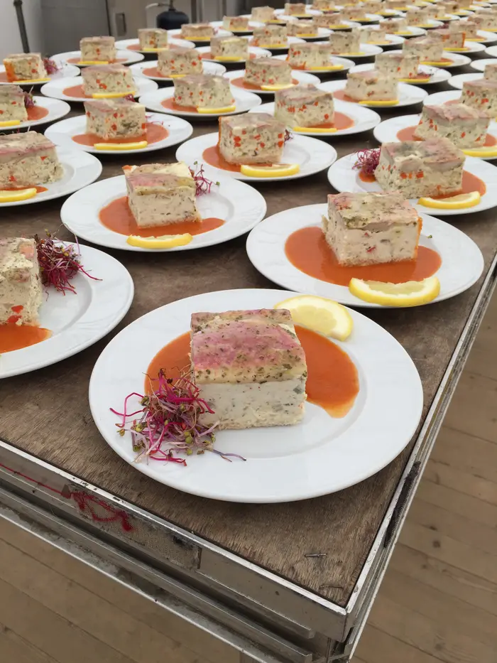 Terrine dressée à l'assiette