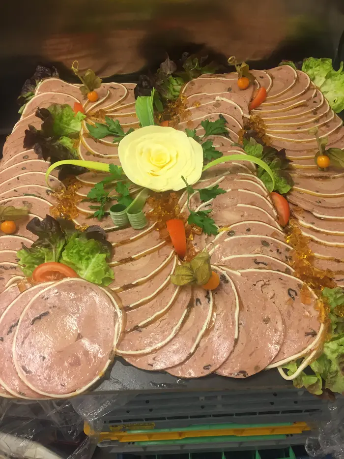 Rôti et foie gras en présentation