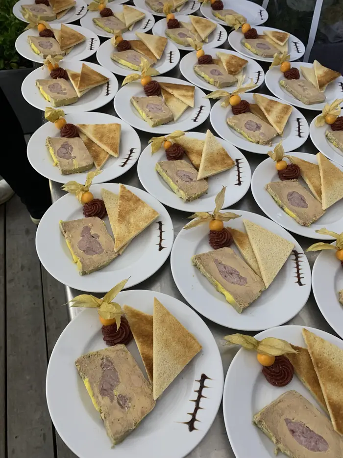 Foie gras, mise en place