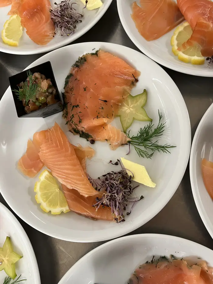 Assiette de saumon fumé